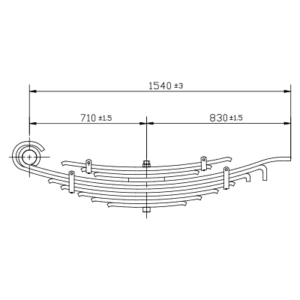 دست فنر چرخ عقب IVECO Truck/Mini Bus