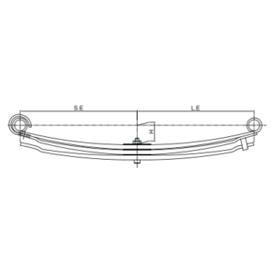 دست فنر پارابولیک چرخ عقب Mercedes Benz Actros 1850